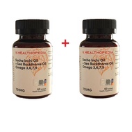 ✭Healthopedia Sacha inchi oil + Sea Buckthorns oil (2 X 60 Softgels)♙