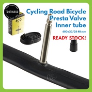 Cycling Road Bicycle Presta Valve Inner Tube (600x23/28 48mm) BTWIN