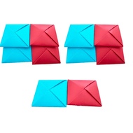 SUPERRR 10pcs/set Kawaii Squid Game Ddakji Paper ed Man Small Pictures Number Game Square Cardboard