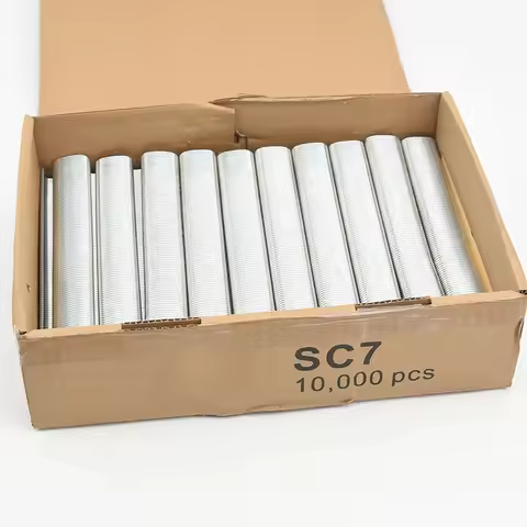 10000PCS/18000PCS C-type Ring Nails SC7E / SC760C Nail Gun Nail Galvanized C-type Nails C17/C24 for 