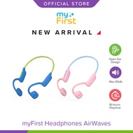 myFirst Headphones Airwaves - Air Conduction Wireless Bluetooth Headphones for Kids