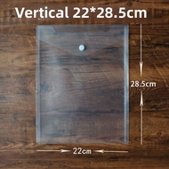 Transparent Button Document Bag