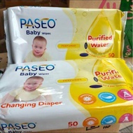 PROMO Tissue Basah Paseo Baby Wipes 50 Sheet Non Parfum Purified Termurah Tissue Basah Murah