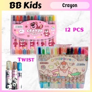 Crayon _ Strawberry bear putar krayon kanak kanak alat tulis hadiah Capybara kids gift twist crayon 
