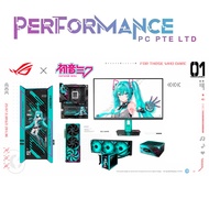 ASUS x Hatsune Miku Edition Desktop PC collection 9800X3D OR 9950X3D / X870/32GB/1TB SSD/PSU/AIO CAS