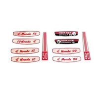 STICKER TANK EMBLEM LOGO HONDA C50 C65 C70 C90