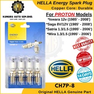 (1@Set) HELLA Energy Spark Plug Proton Iswara Saga Satria Wira Plug - CH7P-8