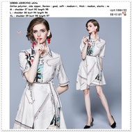 AB451942 Casual Mini Dress Kemeja Wanita Korea Import Putih White