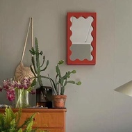 Cute Solid Wood Makeup Mirror, Desktop Makeup Mirror, Wall Decoration