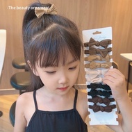 Milk Coffee Color--Merald Bow Hair Rope (10pcs/Set) Large Quantity Please Chat Inventory