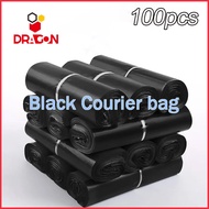 100pcs Disposable Express Bag High-Quality Mail Envelope Packaging Bag Black Multi-Mail Shipping Bag