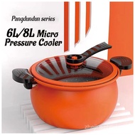 [In stock]New micro pressure cooker home stew cooker multifunction wheat rice stone soup pot 6 liter