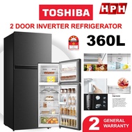 Toshiba 360L 2 Door Inverter Fridge Refrigerator GR-RT416WE-PMY Peti Sejuk 冰箱