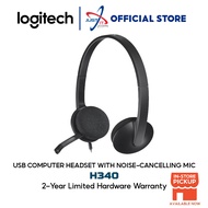 Logitech USB Computer Headset With Noise-Cancelling Mic H340