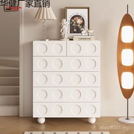 Bedroom Sofa Cabinet Drawer yhu Style Bedside Cabinet Living Room Cream Five Black Retro Locker Stor