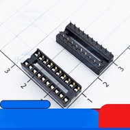 [20 Pieces]- IC Base 20 Pins Square Narrow Two Rows 2.54mm 1A 60VAC IC2 Components
