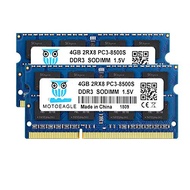 Motoeagle DDR3-1066 SODIMM 8GB Kit (2X4GB) 2Rx8 PC3 8500 8500S 4GB DDR3 1066MHz 1067MHz CL7 204-Pin 