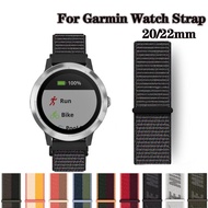 20mm 22mm Nylon Strap for Garmin Venu SQ 2 2s Forerunner 245 645 Smart Watch Band Wristband Bracelet Garmin Vivoactive 3 4 Band