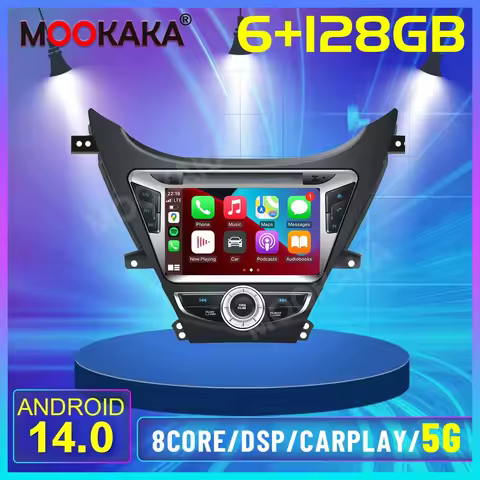 8" Screen Android 14 For Hyundai Elantra 5 JK GD MD UD 2012 - 2016 Carplay Autoradio Car Radio Multi