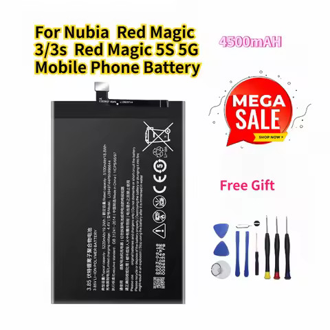 4500mAh Li3945T44P8H526391 for Nubia Red Magic 3/3s Red Magic 5S 5G Mobile Phone Battery