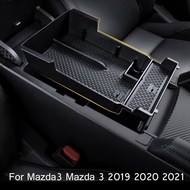 Storage compartments, center handrails, and accessories for Mazda 3, Mazda 3 2019, 2020, and 2021