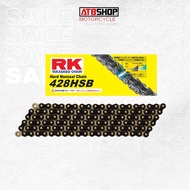 Rk CHAIN - 428 132-Eyed Slug - BLACK Yellow (BLACK / GOLD)