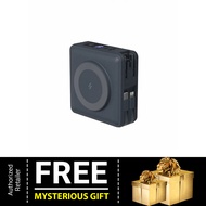 ADAM Elements GRAVITY X5 Powerbank 15000mAh with Cable USB-C Lightning 5-in-1 and Travel Adapter