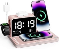 Acer Wireless Charging Station S1,7-in-1 Night Light Wireless Charging Station,Pink,215 * 160 * 107m