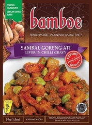 ▶$1 Shop Coupon◀  Bamboe Bumbu Instant Sambal Goreng Ati - Liver in Coconut Gravy, 54 Gram (Pack of