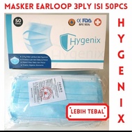 DAILY FACE MASK HYGENIX 3-ply THICK MASK CONTENTS 50 pcs