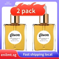 READY STOCK  2pack  Gisou Honey Infused Hair Oil - Hydrating & Frizz Control Treatment with Mirsaleh