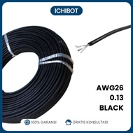 AWG26 Black Flexible Silicone Cable Fiber 0.13 26AWG AWG 26