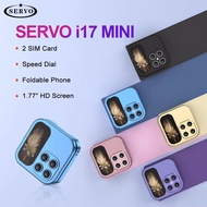 SERVO I17 Mini Foldable Small Mobile Phone 1.77-inch Screen Magic Voice 2G Double SIM Card Slot FM R