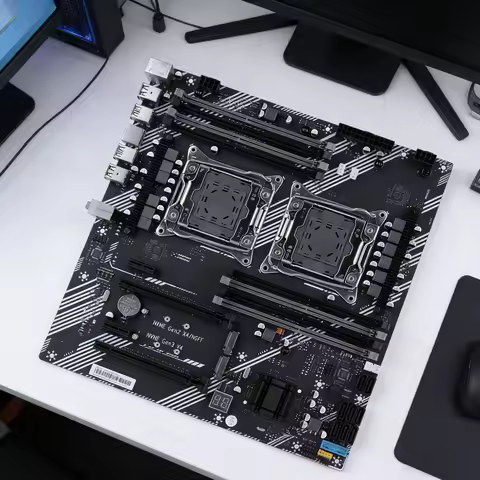 X99 Dual Motherboard 8 DDR4 Memory Slot Gaming Motherboard USB 3.0 USB 2.0 M.2 NVME SATA 3.0 Interfa