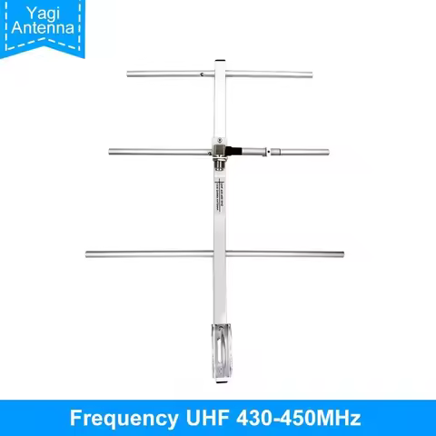 Yagi Antenna UHF430-450MHz High Gain 7DBd SO239 Connector Yagi Gamma Antenna fit for TYT MD398 Baofe