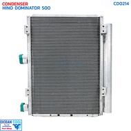 แผงแอร์ ฮีโน่ โดมิเนเตอร์ 500 CD0214 CONDENSER HINO DOMINATOR 500 แผงรังผึ้งแอร์ แผงคอยล์ร้อน คอยล์ร