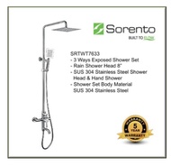 Sorento SRTWT7633 3-Ways Exposed Mixer Shower Set SUS 304 Stainless steel