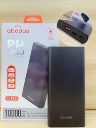 ABODOS PROTABLE POWER BANK 2 OUTPUT 2INPUT
10000MAH
MODEL：-AS-PS23