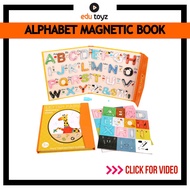 EDUTOYZ Wooden Magnetic Alphabet Book 26 Letters