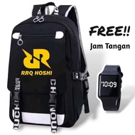 Mallkita Tas Ransel Anak Sekolah RRQ Hoshi Black Tas Anak2 SD TK PAUD Laki2 Pria Terbaru GAMING baru