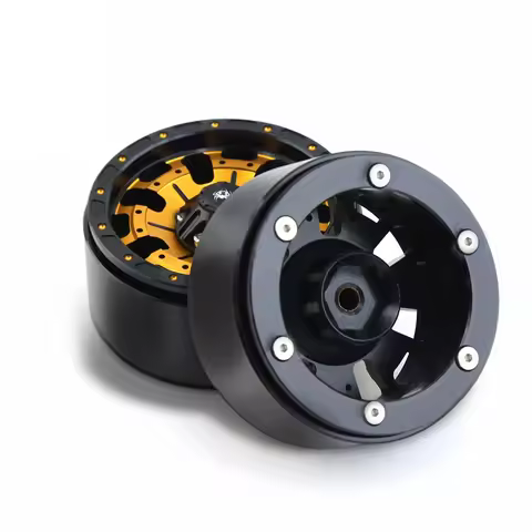 4PCS 1.9 Inch Metal Beadlock Wheel Hub Rim for 1/10 RC Crawler Car Axial SCX10 Traxxas TRX4 RC4WD D9