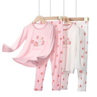 Girls Modal Strawberry Bunny Home Suit