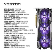 [BAMF] Yeston Used NVIDIA Graphics Card Geforce RTX 3060 12G placa de video 3060 GDDR6 192bit Video 