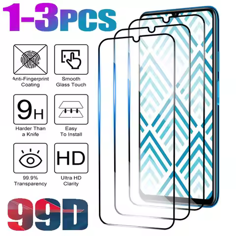 1-3PCS Protective Glass For Xiaomi Redmi 8 8A 9C 9 10 4G 10X Tempered Screen Protector Redmi 12 13R