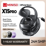 MINISO X15 Pro Al Translator Earbud Wireless Earphone Bluetooth 5.4 Open Ear Earphone No Pain No Ear