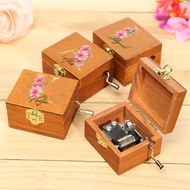 Personalized Initial with Name Printed Music Box Custom Name Hand-Crank Music Box Gift Ballet/Birthd