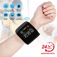 BP Monitor Blood Pressure Digital Monitor Rechargeable Wrist BP Monitor Big HD LED Screen Voice