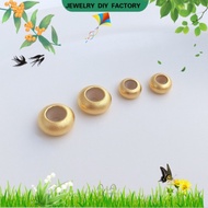 💖DIY charms💖Vietnam Sand Gold Strong Color Retention Silicone Ball Plunger Flat Abacus Adjustable Beads HandmadeDIYBracelet Wrist Ring Spacer Beads Accessories