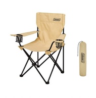 Coleman JP Arm Chair เก้าอี้ ใหญ่ พกพา มีที่วางแขน ที่วางแก้ว ถุงเก็บ by Jeep Camping