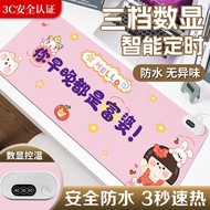 Heating Mouse Pad Solid Color Thickened Heating Pad Hand Warmer Pad Office Desktop Pad Heating Hand 